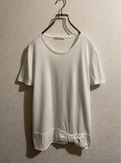イタリア製 PRADA リボン ボトム カットソー / プラダ Tシャツ イタリア製 PRADA リボン ボトム カットソー / プラダ Tシャツ