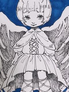 天使のイラスト 原画 自作イラスト