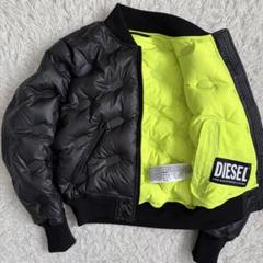 未使用級☆DIESEL ディーゼル ボンバーダウン レディース ロゴ型押し