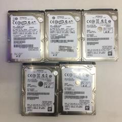 HITACHI 2.5 インチ500GB HDD 9mm ×5 送料込み