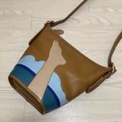 COACH トムウェッセルマン ダッフル27 足 レザー ショルダーバッグ 茶