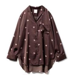 【新品未使用】ジェラートピケ　バレンタインシリーズ　シャツパジャマ すべてのカテゴリ【HEART COLLECTION】だいすきな人と過ごす