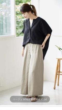 新品タグ付き　JOURNAL STANDARD リネン タックキュロット 新品】JOURNAL STANDARD リネンタックキュロット 38 - メルカリ