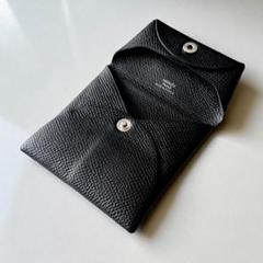 美品 A刻印『エルメス』バスティア エプソン ノワール ブラック コインケース