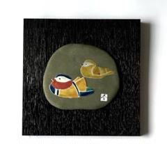 九谷焼 山崎竹泉作 陶板画 （冠鶴） 陶額 九谷焼 山崎竹泉作 陶板画 （冠鶴） 陶額 - メルカリ