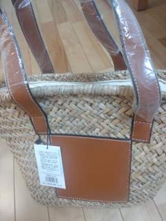 新品　ブラウンかごバッグ