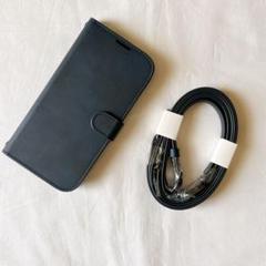 携帯iPhone 15 Pro ケース 手帳型 ストラップ肩ショルダー
