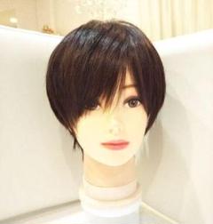 人毛100%総手植え地肌つむじ✨天地真理❣️さら艶髪！ふんわり美人ショート✨ 人毛100%総手植え地肌つむじ✨天地真理❣️さら艶髪！ふんわり美人