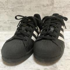 【美品】adidas superstar eg4959 黒 白23.5㎝