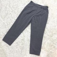 UNIQLO✨美品　EZYタックアンクルパンツ　総ゴム　ストレッチ　グレー（L）