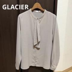 GLACIER グレージュ　長袖ブラウス　Mサイズのサムネイル