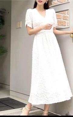結婚式　前撮り二次会ワンピース 　花嫁　新婦　ウェディングドレス　フェザードレス