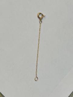 k18 18金 アジャスター　イエローゴールド　スクリューチェーン　5cm
