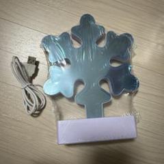 新品✨USB付き 電池 雪の結晶 クリスマス インテリア 置物 オシャレ