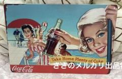 CocaCola コカコーラロゴ　横　スチール看板　 tinsign