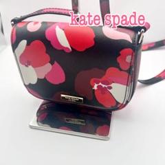 ケイトスペード　フラワー柄ショルダーバッグ