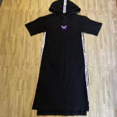 専用　ANNA SUImini♡♡ワンピース♡♡黒150 セール】【人気商品再入荷】【直営店で取り扱い無し】ロゴテープ
