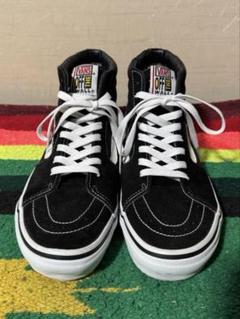 VANS SK8-HI 90s ブラック 美品 ハイカット スニーカー 極美品 90s 後期 VANS SK8 HI スケートハイ ブラック 27cm