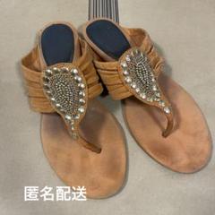美品❣️NINE WESTナインウエストフラットサンダル Nine West(ナインウエスト) サンダル・ミュール(レディース
