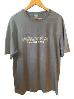 NAUTICA ノーティカ ロゴ＆国旗風グラフィックTシャツ M