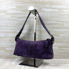 美品✨ COACH コーチ アクセサリーポーチ パープル 紫 スエード 美品✨ COACH コーチ アクセサリーポーチ パープル 紫 スエード
