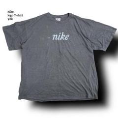 超激レアnikeナイキロゴTシャツy2k筆記体ロゴダークグレーメンズXL