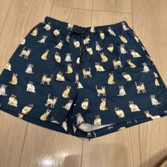 ユニクロ　PALL&JOE 短パン　紺色猫ちゃん柄　しっかりした生地です