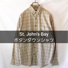 St. John's Bay ボタンダウンシャツ Mサイズ チェックシャツ