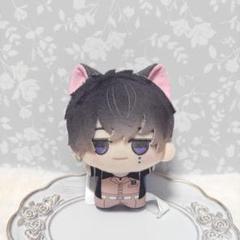 ちびぐるみ ぬい服 ねこ耳カチューシャ ダークグレー