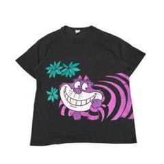 90s チシャ猫　不思議の国のアリス tシャツ