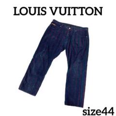 LOUIS VUITTON コーデュロイ パンツ ネイビー ストライプ ヴィトン