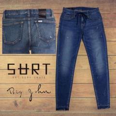 SURT×BIGJOHN TAPERED SLIM JOGGERデニムパンツXS