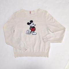 ユニクロUNIQLO♡キッズ女の子150♡ミッキー♡長袖Tシャツ♡アイボリー