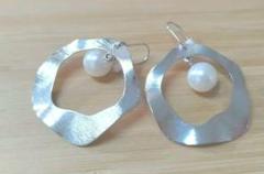 ピアス　シルバー　パール