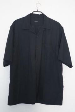 。*様 comoli 21ss ベタシャンオープンカラーシャツ　ブラック 3 COMOLI ベタシャンオープンカラーシャツ