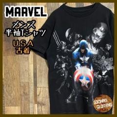 アベンジャーズ マーベル メンズ キャラクターT S USA古着 半袖 Tシャツ