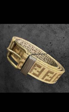 【未使用級】フェンディ　ベルト　FF柄　ズッカ柄　ズッキーノ　バックル　ロゴ金具 8u0r6e89d9b1jays_1.jpg
