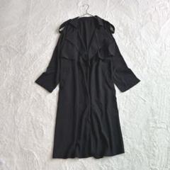 【新品】Hey Seasons トレンチ スプリングコート ロング長袖 ブラック