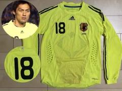サッカー日本代表08 09楢﨑正剛ゴールキーパーGK長袖ユニフォーム蛍光色黄色 m73173417711_1.jpg?1730722304