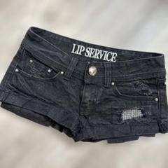 スタッズ付き　ブラックショートパンツ　デニム　ショートパンツ　y2k　平成ギャル 平成ギャル y2k swag♡ローライズ ショートパンツ スタッズ