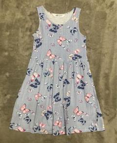 H&M チョウチョ　バタフライ　ワンピース② 6-8Y 128cm