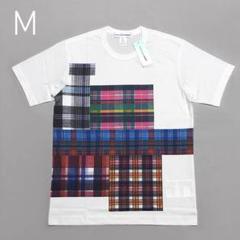 【新品未使用】コムデギャルソンシャツ チェックプリント TシャツB 今期 M