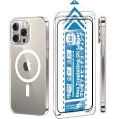 iPhone 15 Pro Max ケース MagSafe対応 耐衝撃 クリア