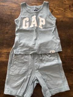 GAP タンクトップ・ショートパンツセット ギャップ　セットアップ　水色　80
