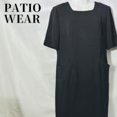 PATIO WEAR ブラック ワンピース 11 半袖　ポリエステル　セレモニー