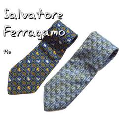 Salvatore Ferragamoサルバトーレフェラガモ ネクタイ2本セット
