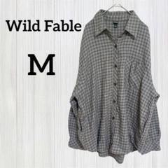 Wild Fable チェック柄 シャツ【M】ポケット付き カジュアル 秋冬