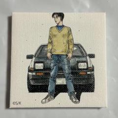 しげの秀一原画展　キャンバス　頭文字D 藤原拓海 Amazon.co.jp: しげの秀一 原画展 入場特典 イラストカード 頭