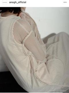 (美品)ANOGH メッシュワンピース 美品)ANOGH メッシュワンピース - メルカリ