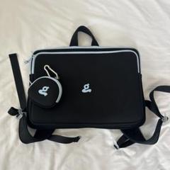 grape Laptop bag Black×Light Blue chicks - メルカリ